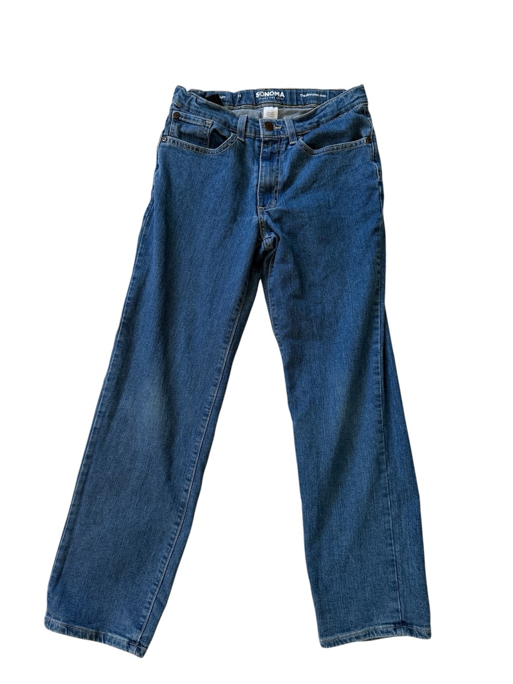 Sonoma Goods for Life Straight Leg Jeans Size 14 Blue Denim